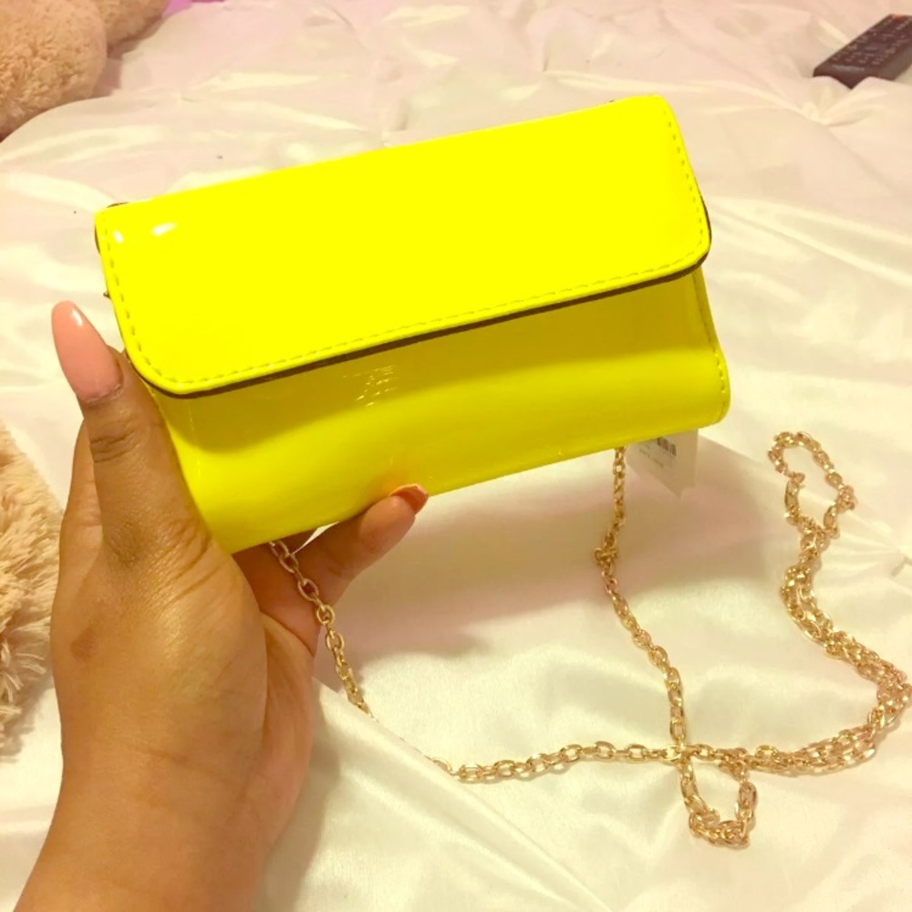 Neon Yellow Purse